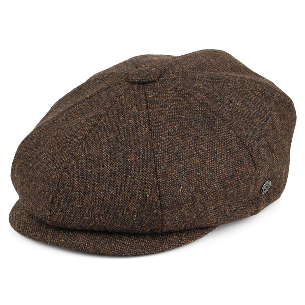 Brown Wool Blend Newsboy Cap